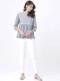 Vishudh Grey Geometric Printed Top by Myntra
